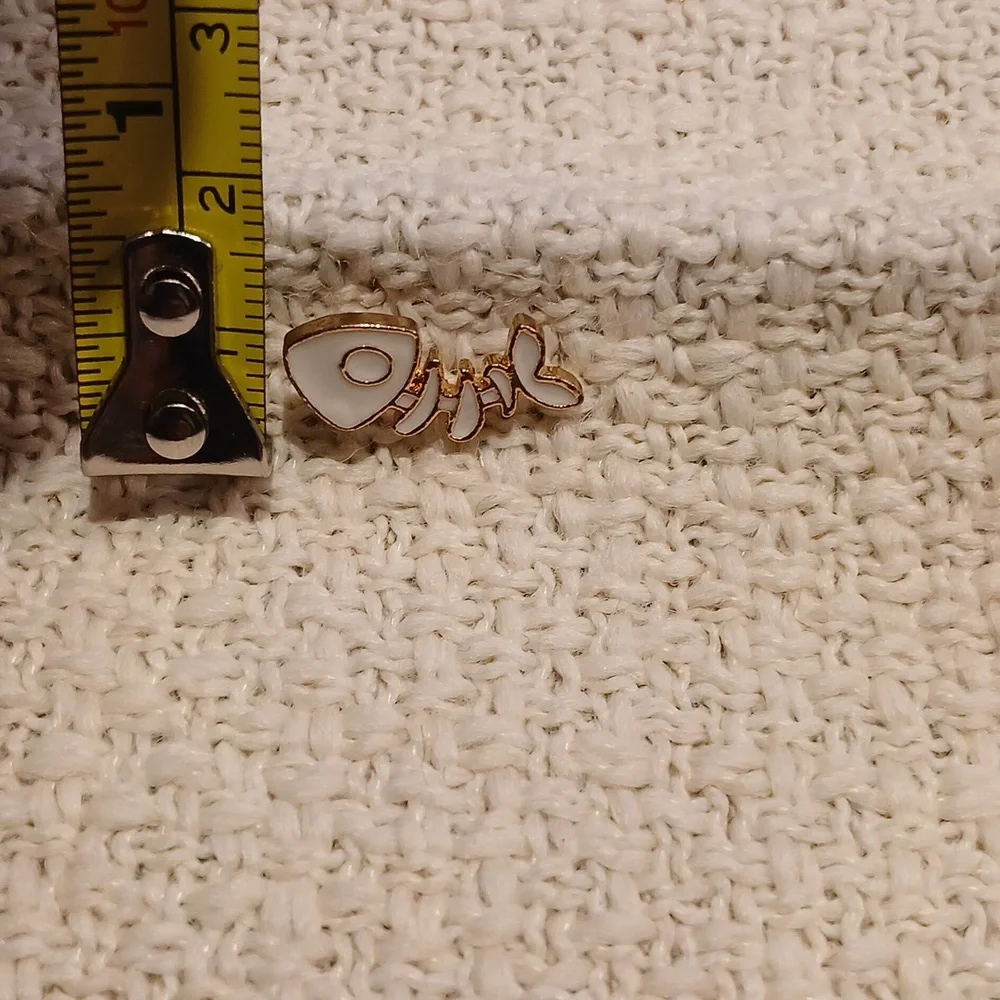 NEW Fish Bones Enamel Pin